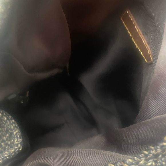 The Sak Avalon Navy Blue White Crochet Backpack Boho Hippie - Picture 6 of 8